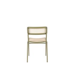 Chaises en bois massif et rotin JORT - Lot de 2
