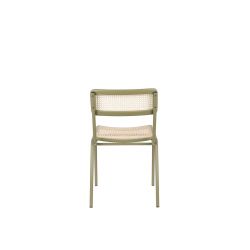 Chaises en bois massif et rotin JORT - Lot de 2