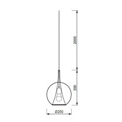 Suspension ronde design Elsa - Mantra