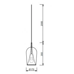 Suspension longue design Elsa - Mantra