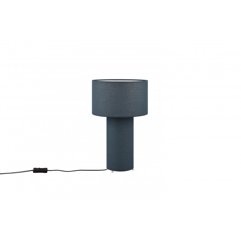 Lampe à poser design en tissu BALE bleu Lampe à poser design en tissu BALE bleu