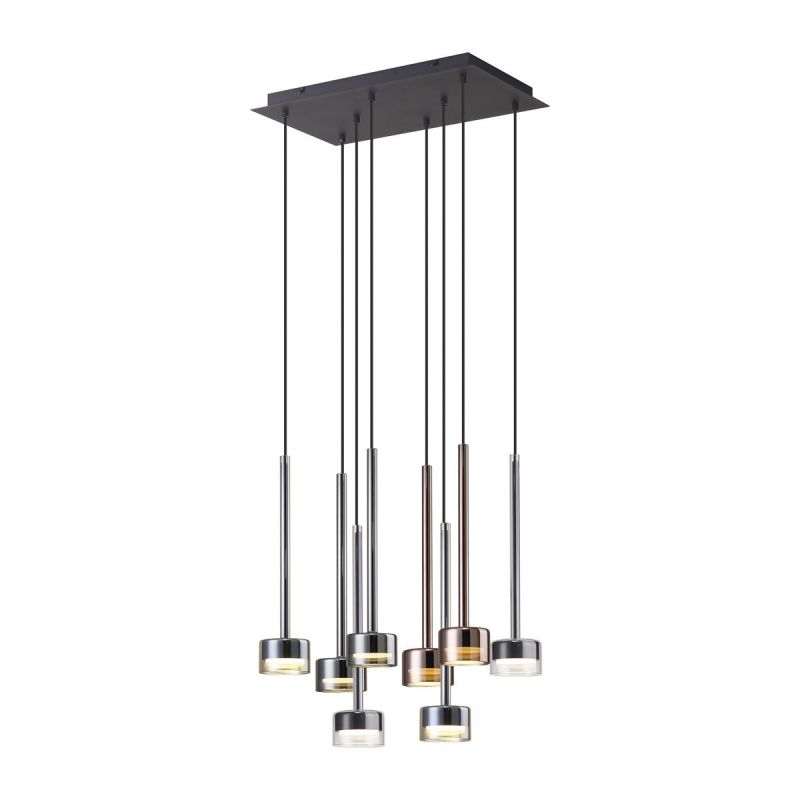 Suspensions 8L verre Tonic rectangle Mantra 12W IP20 Suspensions 8L verre Tonic rectangle Mantra 12W IP20