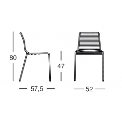 Dimension chaise Summer Scab