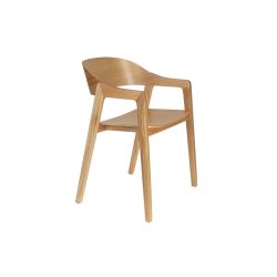 Chaise en bois design Westlake - Dutchbone