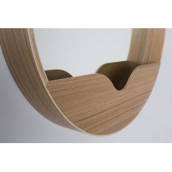 Miroir Round wall en bois Zuiver