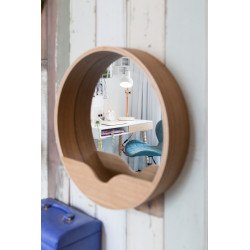 Miroir Round wall en bois Zuiver