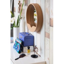 Miroir Round wall en bois Zuiver