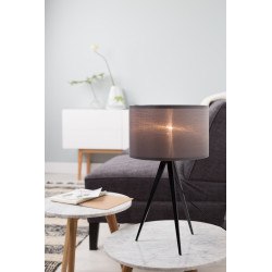 Table basse WHITE STONE marbre et bois