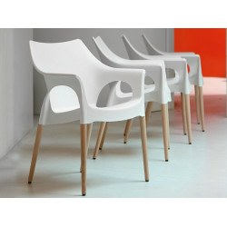 Chaise Natural Ola design par Scab
