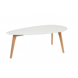 Tables basses scandinave DROP laquée blanche - set de 2