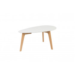 Tables basses scandinave DROP laquée blanche - set de 2