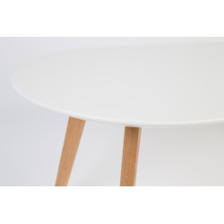 Tables basses scandinave DROP laquée blanche - set de 2