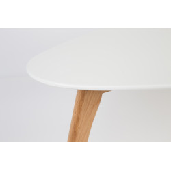 Tables basses scandinave DROP laquée blanche - set de 2