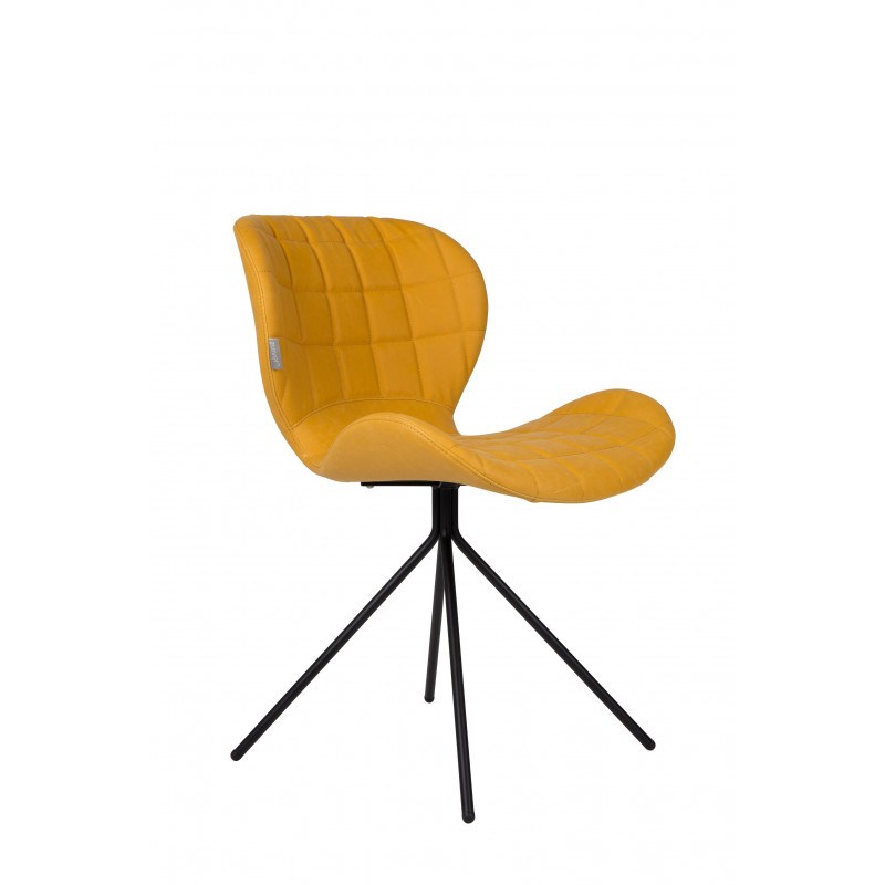 2 Chaises design OMG LL imitation cuir - lot de 2 2 Chaises design OMG LL imitation cuir - lot de 2