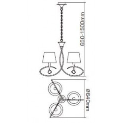 Suspension Mara blanche 3L design Mantra