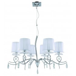 Suspension baroque six lampes Louise