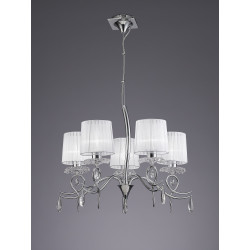 Suspension baroque six lampes Louise