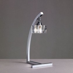 Lampe à poser Cuadrax 1L verre optique Mantra