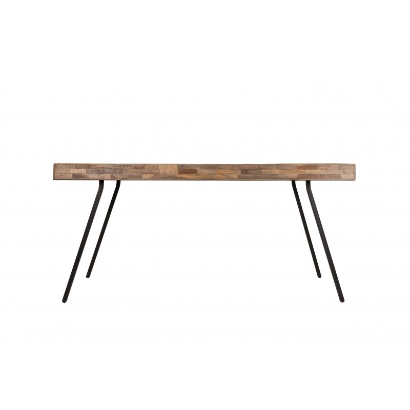 Table de repas - SURI TABLE - teck et acier Table de repas - SURI TABLE - teck et acier