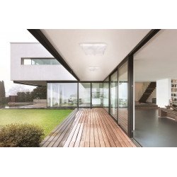 Plafonnier medium exterieur design Arena carré