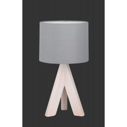 Lampe de table Ging bois naturel 