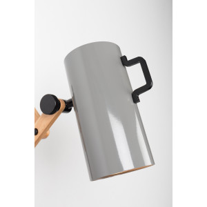 Applique extensible FLEX dimmable en acier et bois d'hévéa