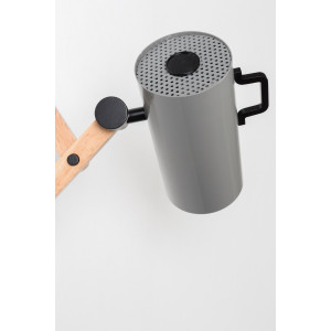 Applique extensible FLEX dimmable en acier et bois d'hévéa