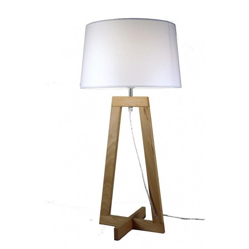 Lampe à poser design Sacha LT blanc écru Aluminor