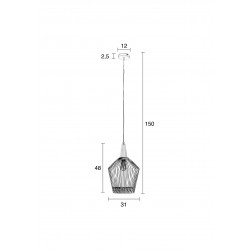 Suspension scandinave BIRDY LONG - Zuiver