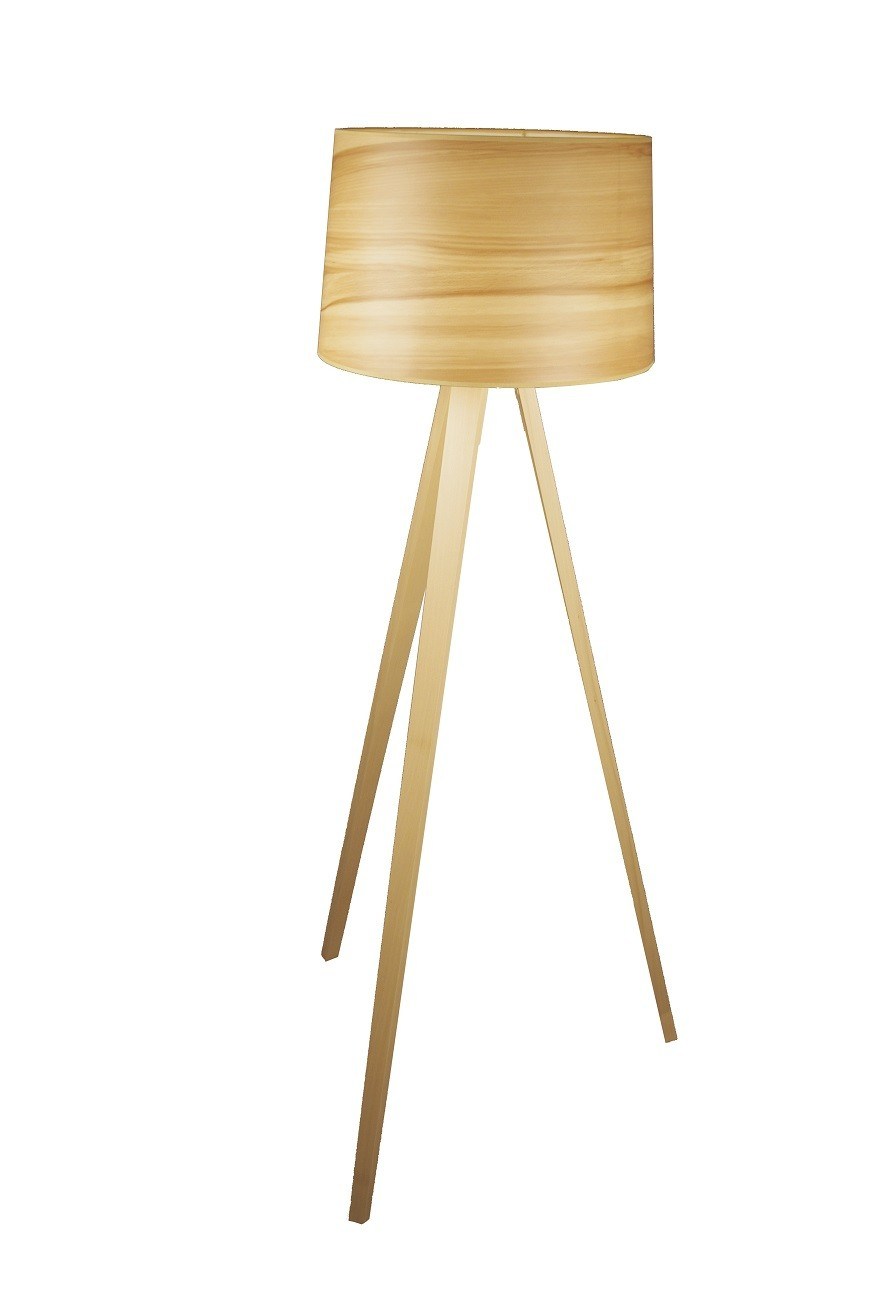 Lampadaire en bois design Essence par Aluminor