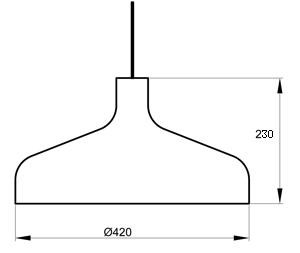 Suspension Brasilia S design Aluminor