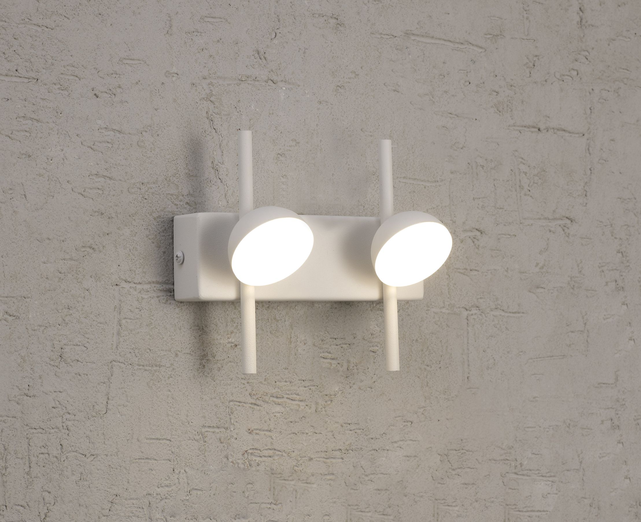 Applique murale blanche double spot ADN - Mantra