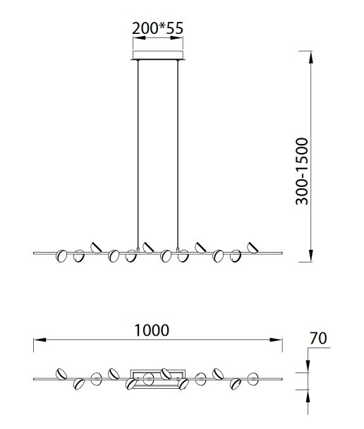 Suspension ligne blanche ADN - Mantra