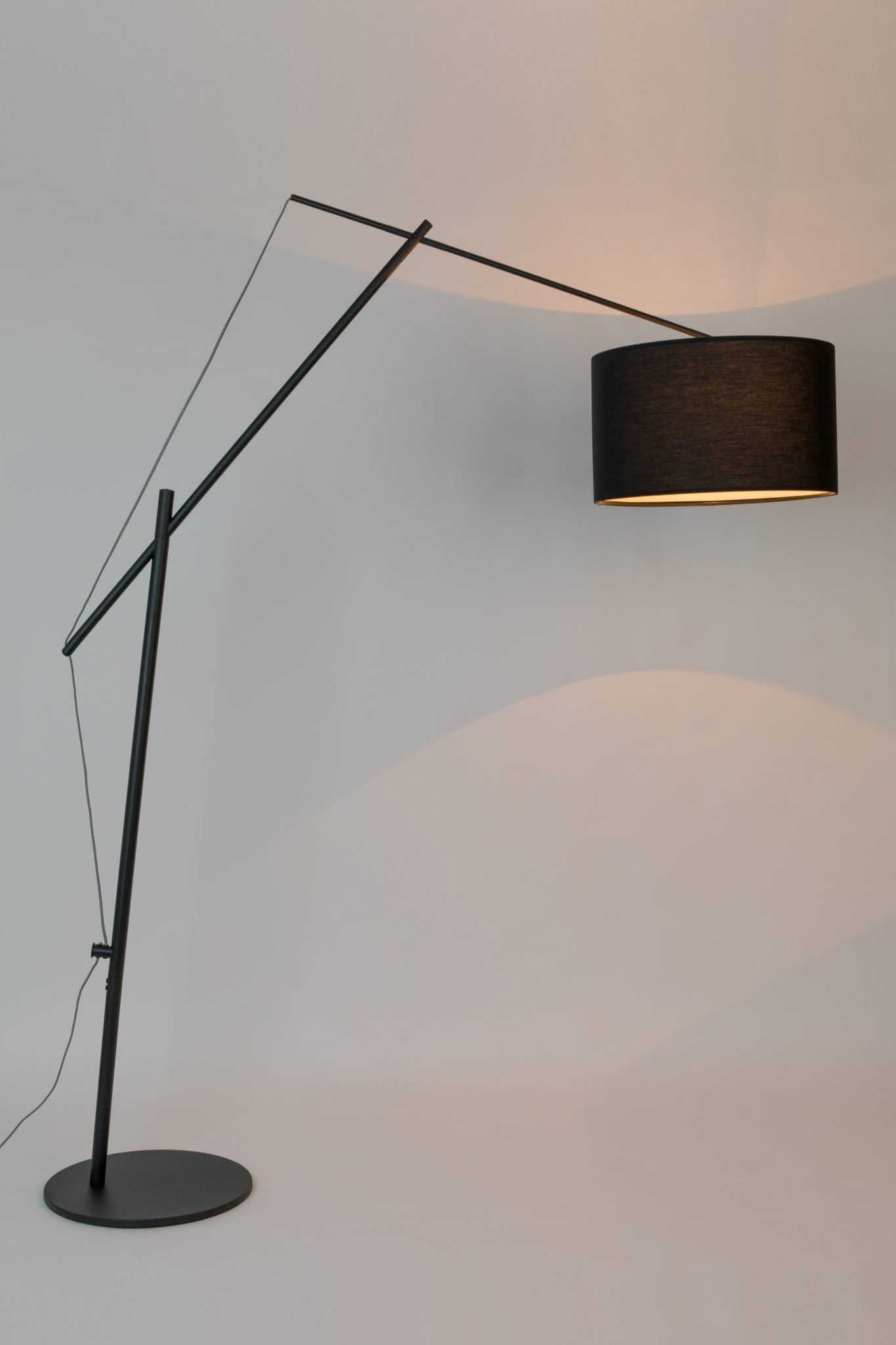 Lampadaire design réglable noir Tokio