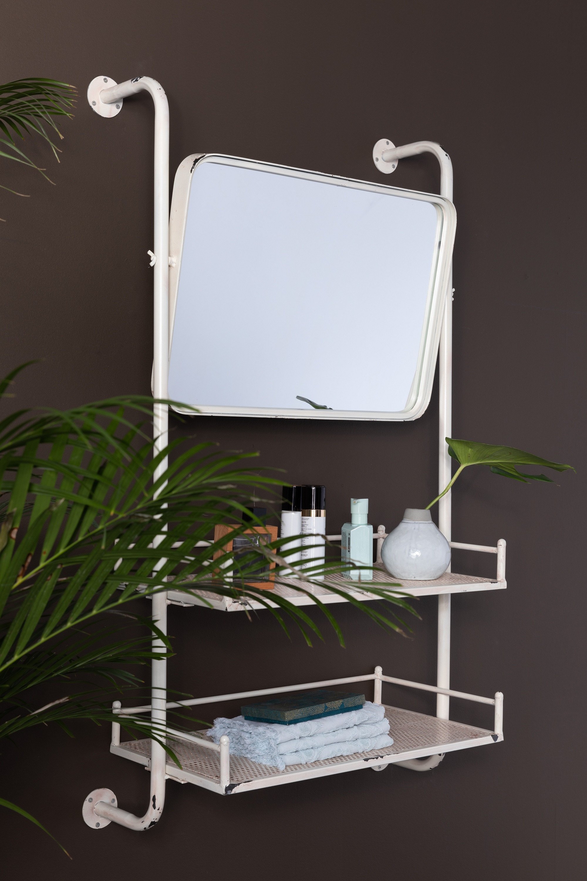 Miroir mural blanc de...