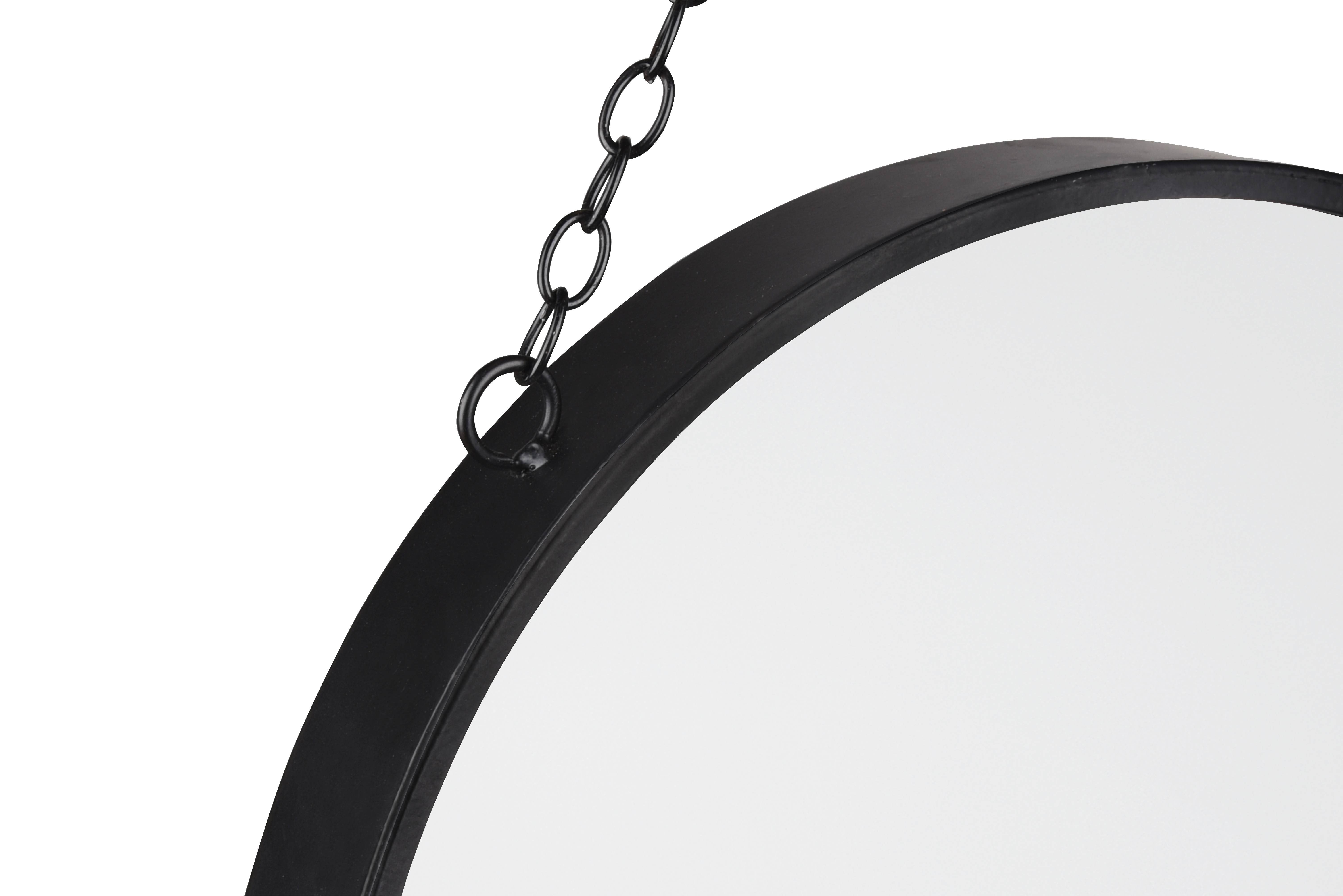 Miroir rond à chaîne Sabine