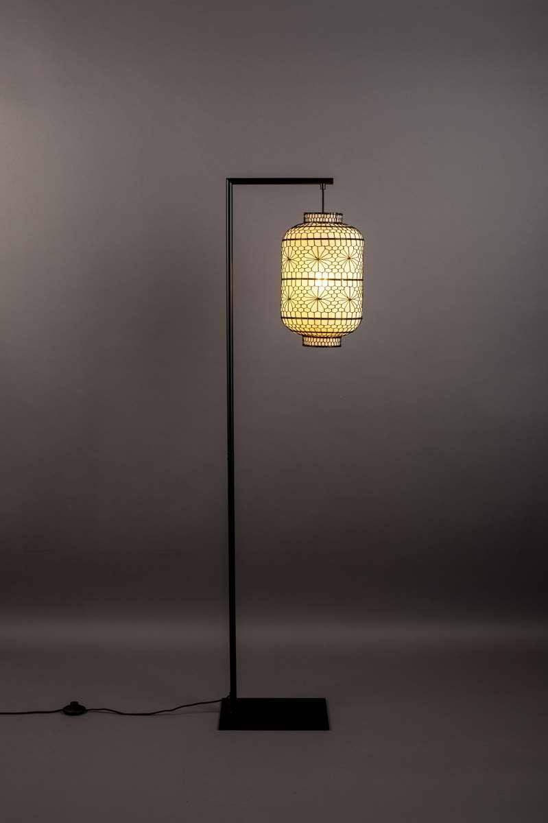 Lampadaire noir design LED double éclairage - Pancho