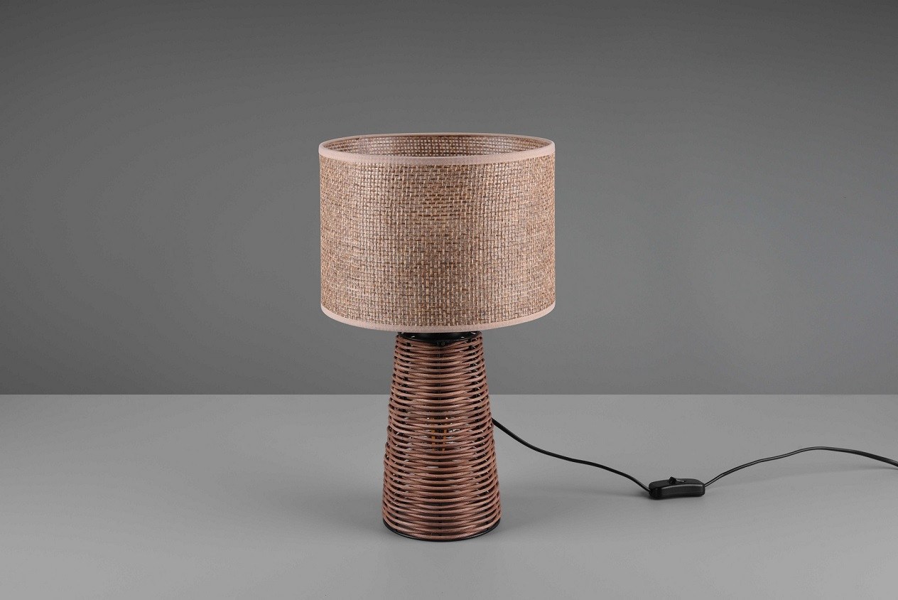 Lampe à poser en rotin STRAW