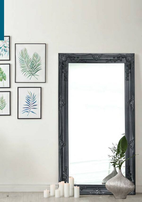 Miroir baroque Elena noir