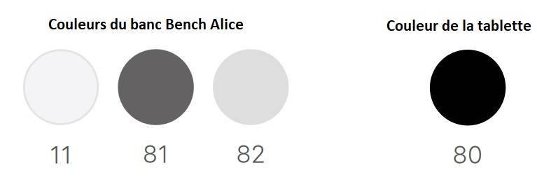 Banc d'attente ignifugé Bench Alice 4 chaises et 1 tablette - Scab design