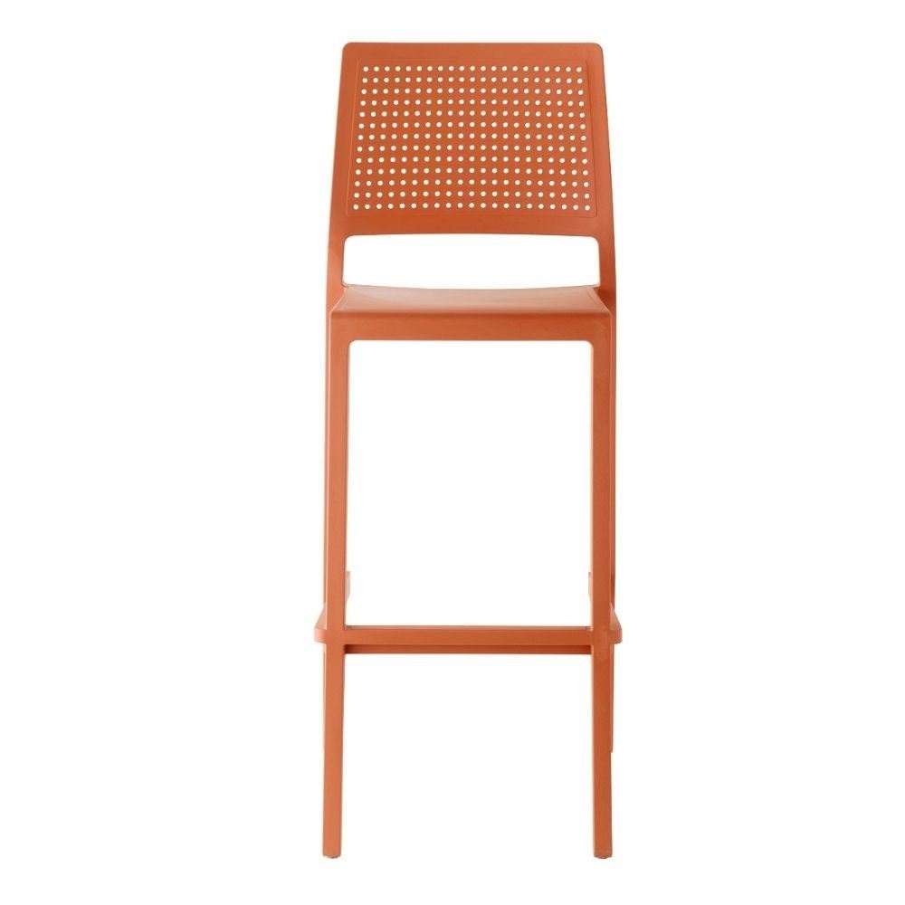 Tabouret rouge terracotta style italien EMI H75 cm - Scab design