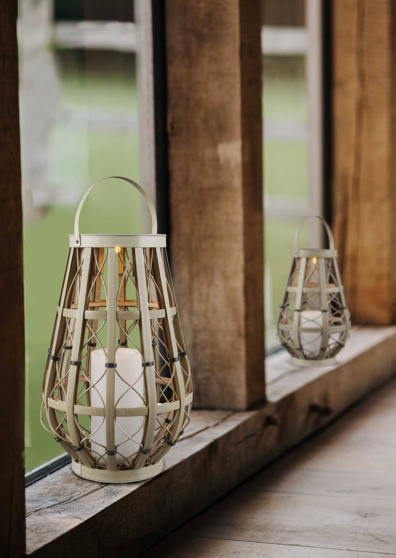 Lampe à poser effet bougie IP44 VINTO