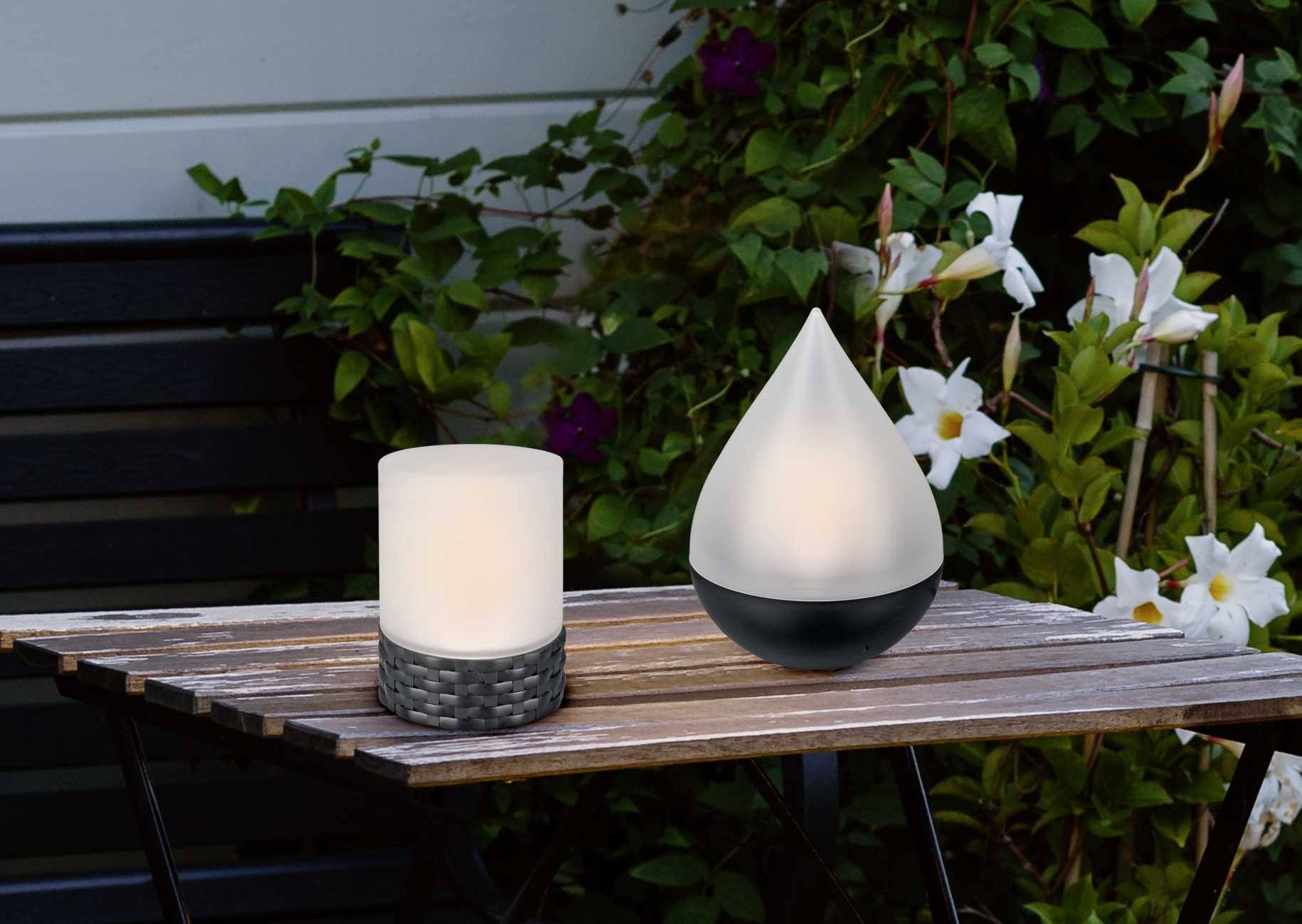 Lampe à poser effet flamme solaire Caldera