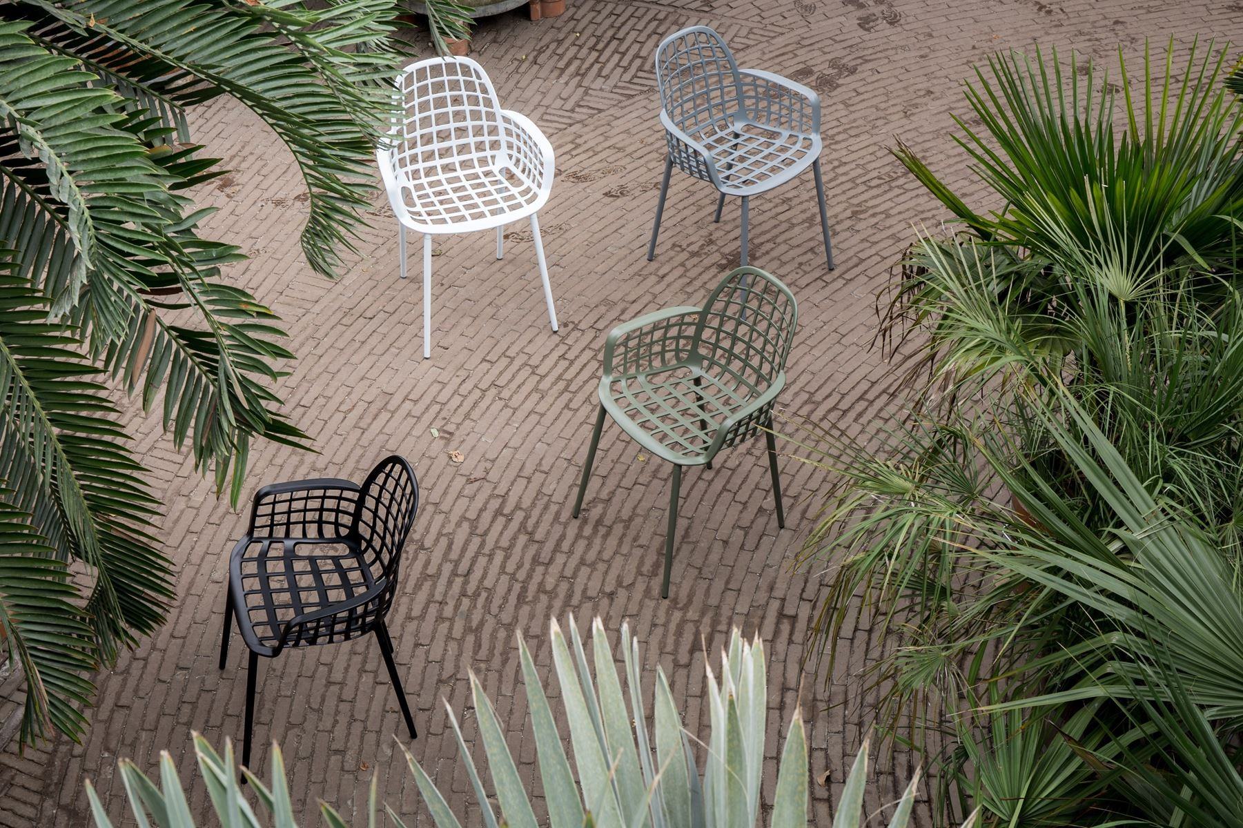 Lot 2 chaises en métal ALBERT KUIP jardin - Zuiver