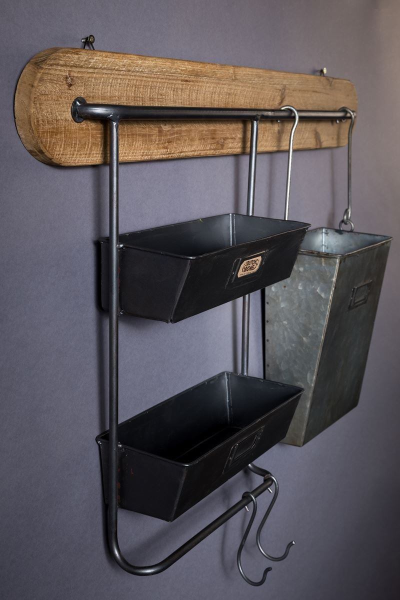 Rangement mural de cuisine vintage Marley - Dutchbone