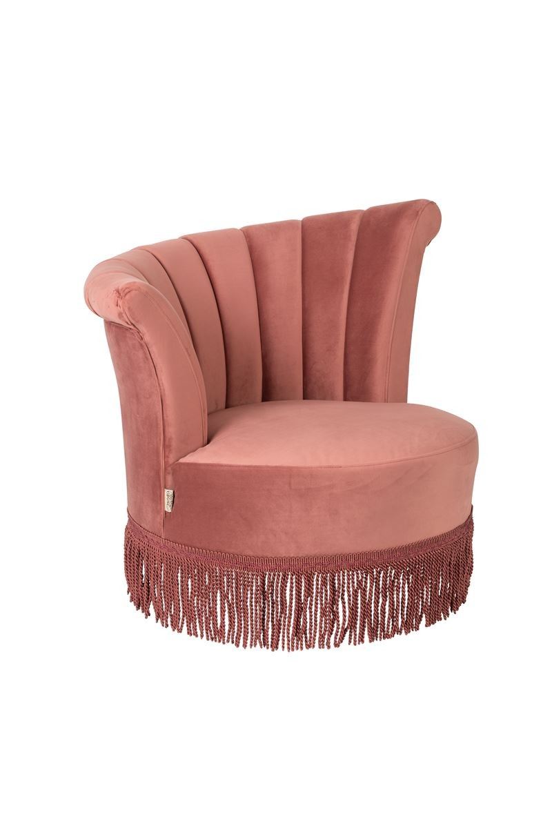 Fauteuil vintage à frange Flair - Dutchbone