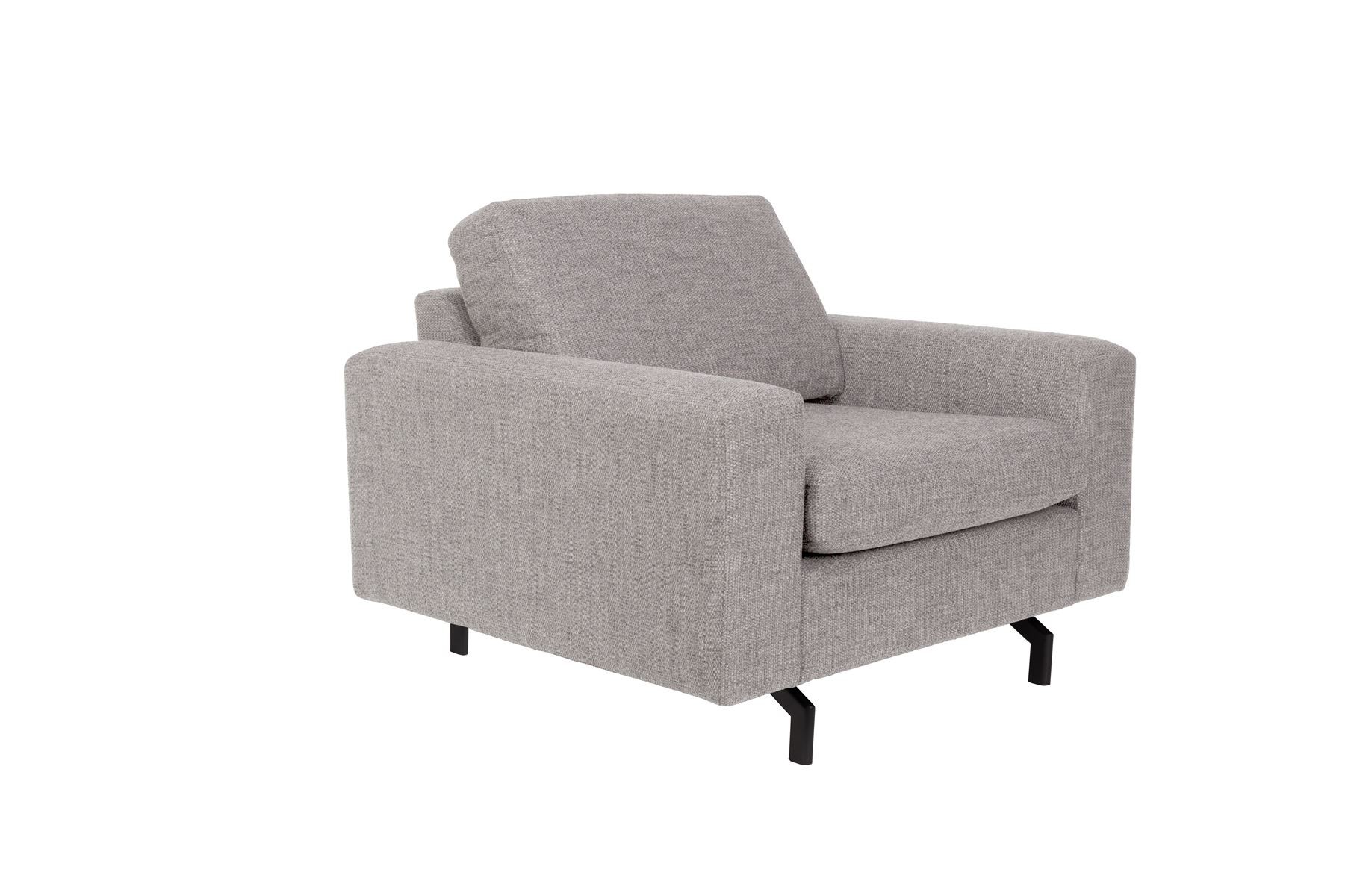 Fauteuil design en tissu gris JEAN par Zuiver