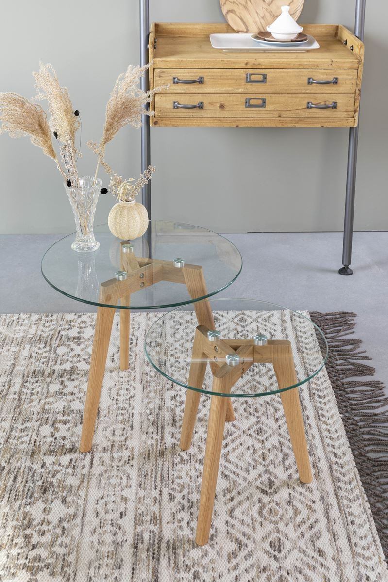 Tables basses scandinave BODINE - set de 2