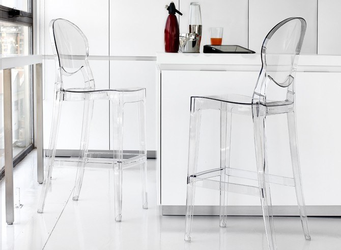 Tabouret de bar transparent design Igloo par Scab design