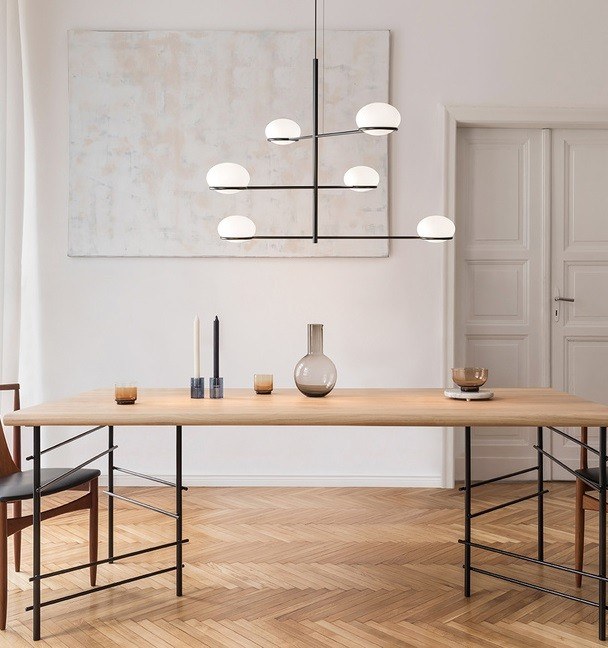 Suspension moderne design 6 lampes COCO